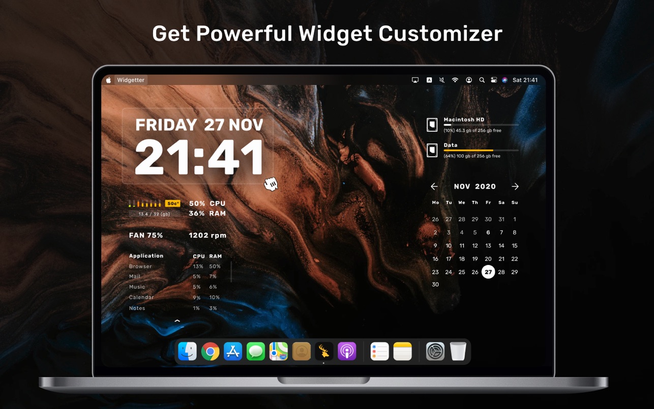 Desktop widgets